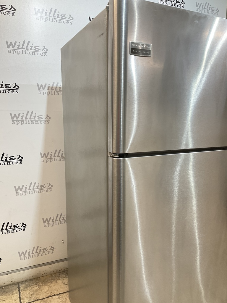 Frigidaire Used Refrigerator Top and Bottom 30x69 (Stainless Steel) 