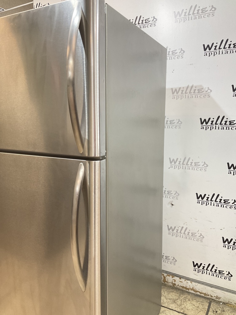 Frigidaire Used Refrigerator Top and Bottom 30x69 (Stainless Steel) 