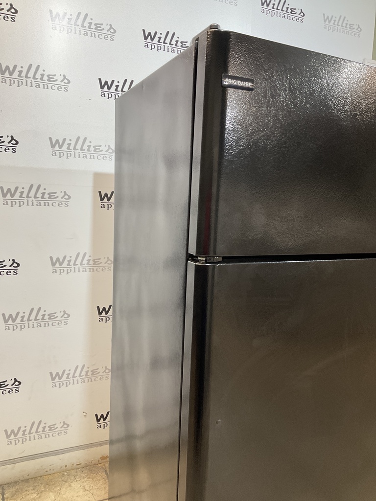 Frigidaire Used Refrigerator Top and Bottom 30x66 (Black) 