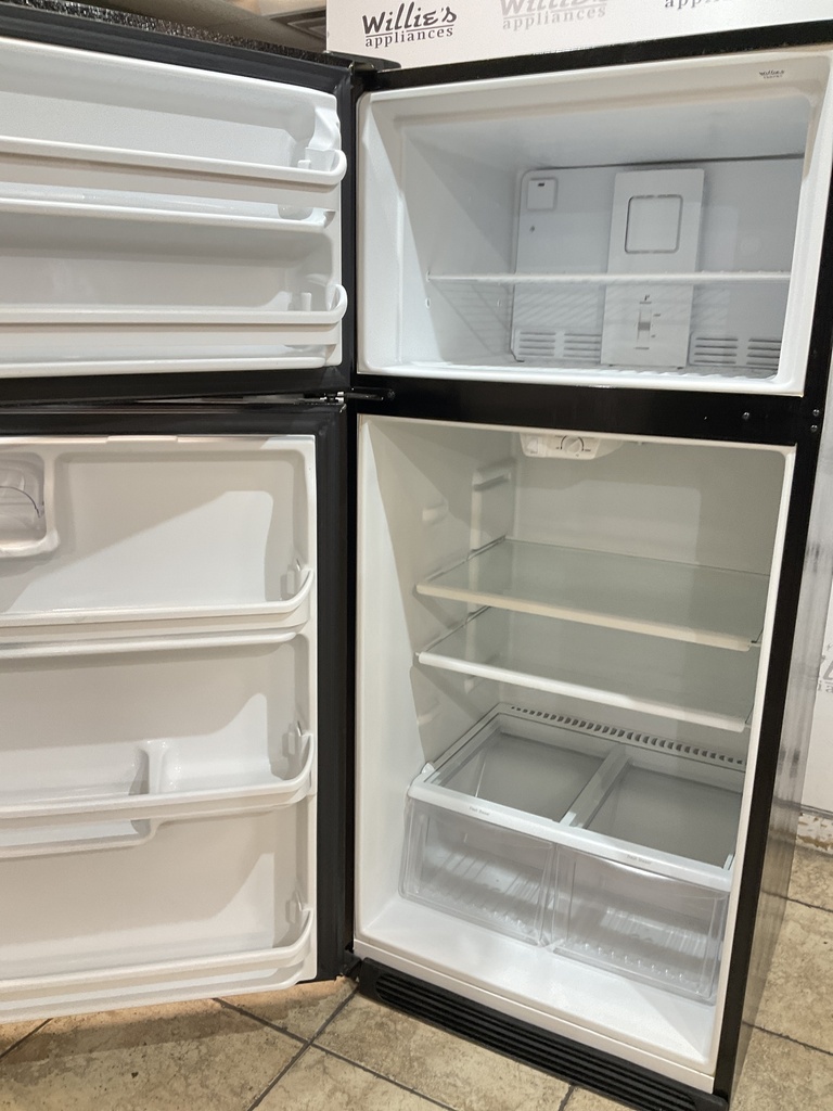 Frigidaire Used Refrigerator Top and Bottom 30x66 (Black) 