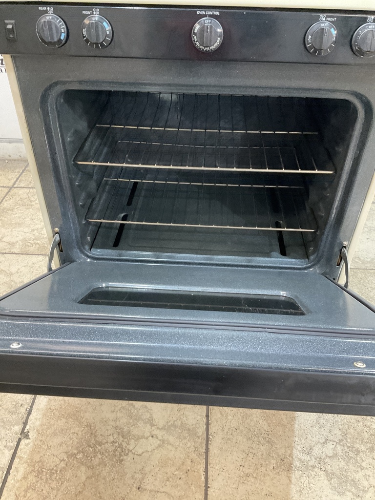 Hotpoint Used Natural Gas Stove 30inches (Bisque/black) 