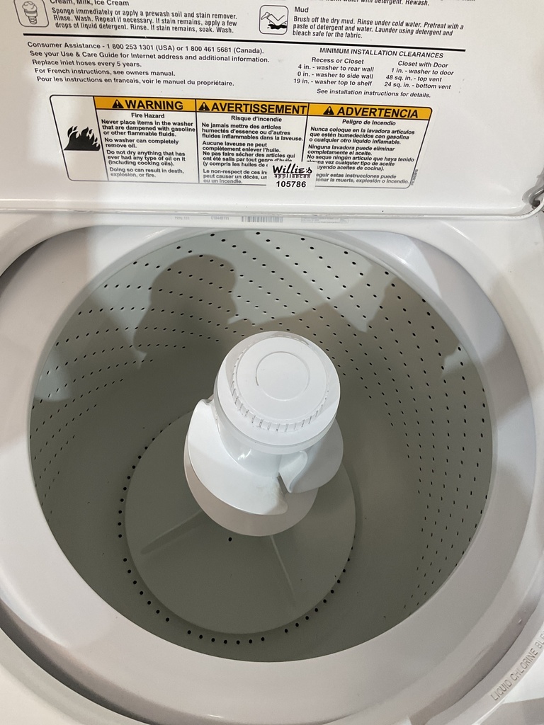 Whirlpool Used Washer Top-load 27inches (White) 