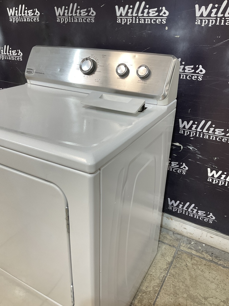 Maytag Used Electric Dryer 220volts (30 AMP) 29inches {no cord} (White) 