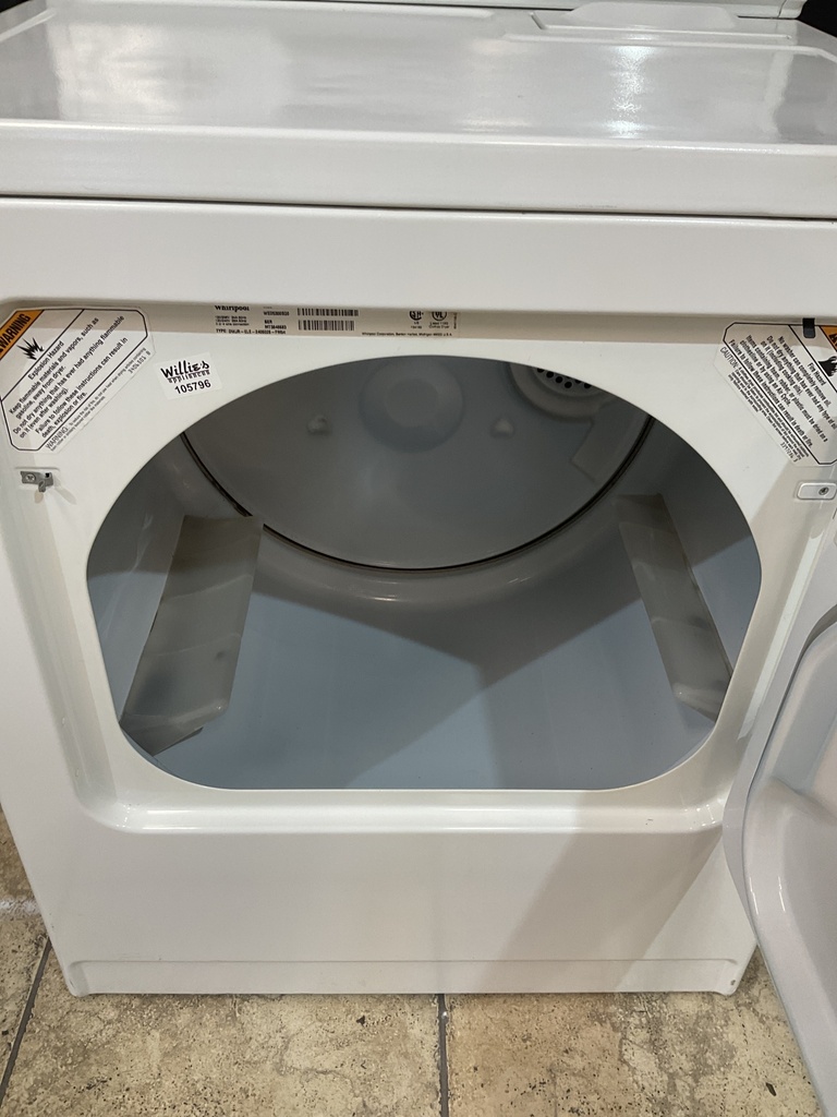 Whirlpool Used Electric Dryer 220volts (30 AMP) 29inches {4 prong} (White) 