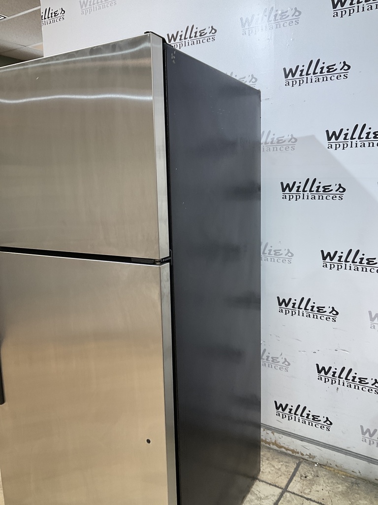 Ge Used Refrigerator Top and Bottom 30x67 (Stainless Steel) 