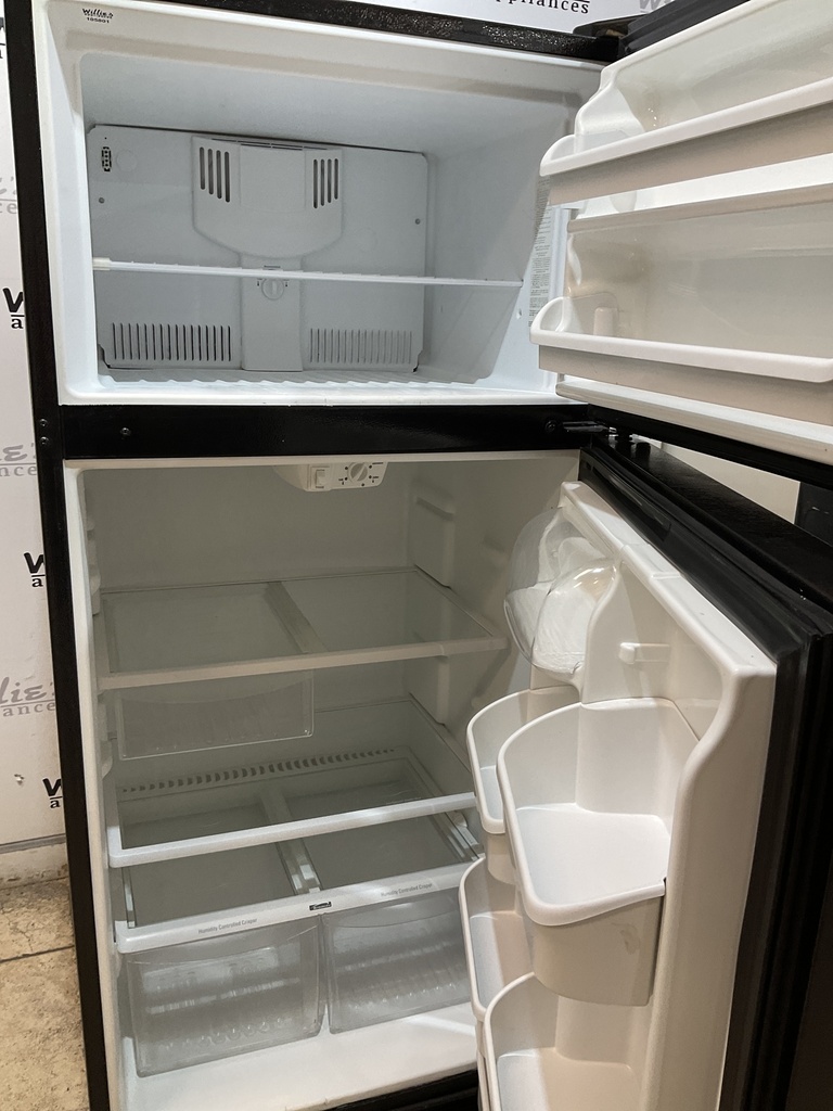 Frigidaire Used Refrigerator Top and Bottom 30x66 (Black) 