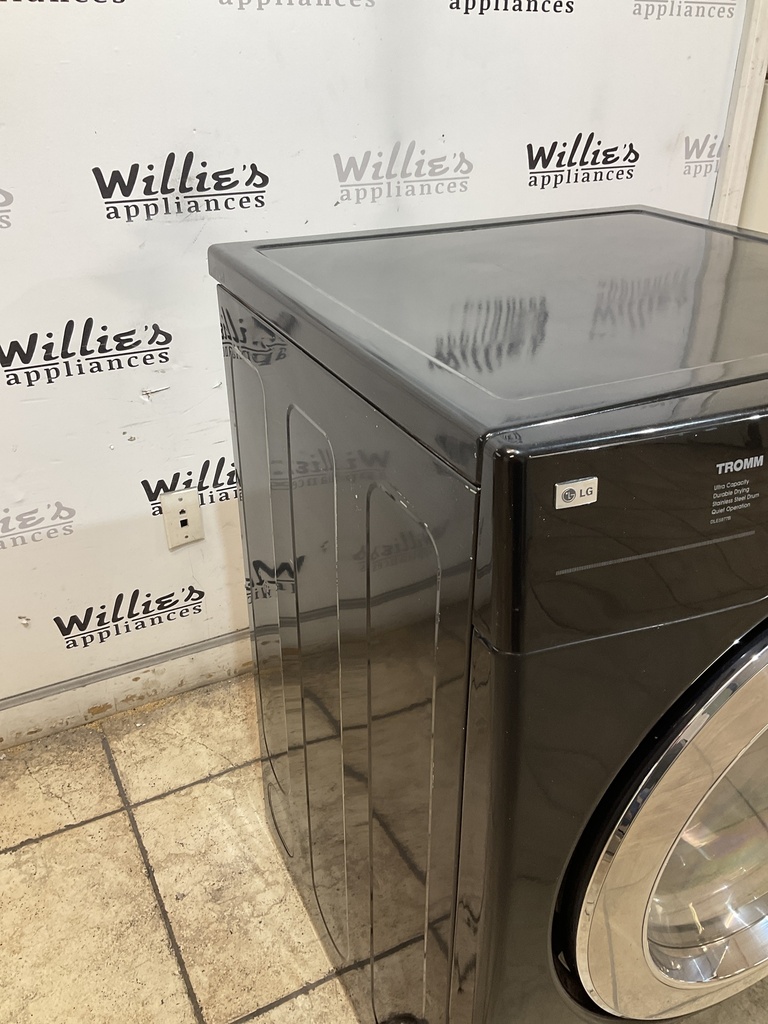 Lg Used Electric Dryer 220volts (30 AMP) 27inches {no cord} (Black)