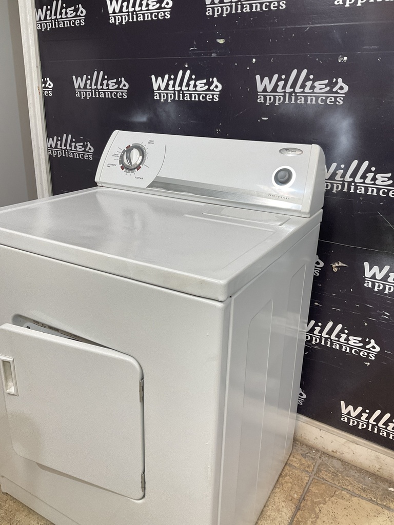 Whirlpool Used Electric Dryer 220volts (30 AMP) 29inches {3 prong} (White) 
