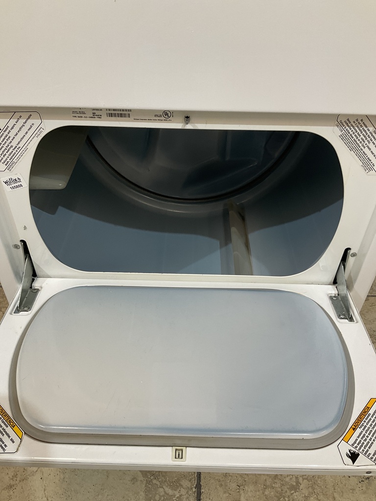 Whirlpool Used Electric Dryer 220volts (30 AMP) 29inches {3 prong} (White)