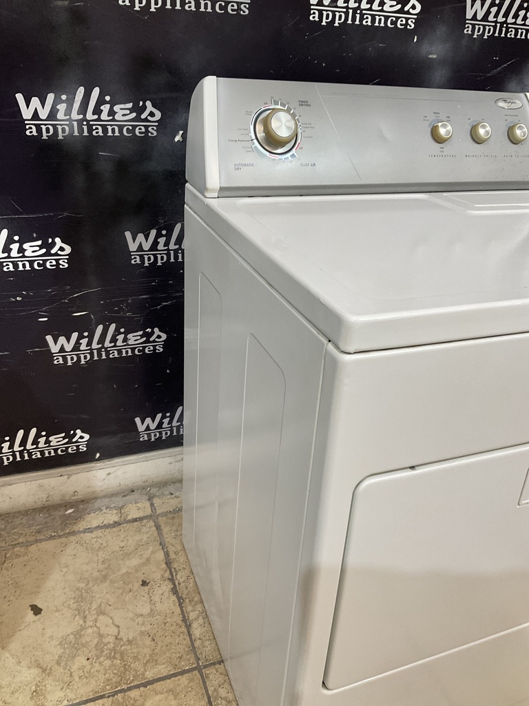 Whirlpool Used Electric Dryer 220volts (30 AMP) 29inches {3 prong} (White)