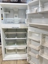 Ge Used Refrigerator Top and Bottom 33x67 1/2” (White) 