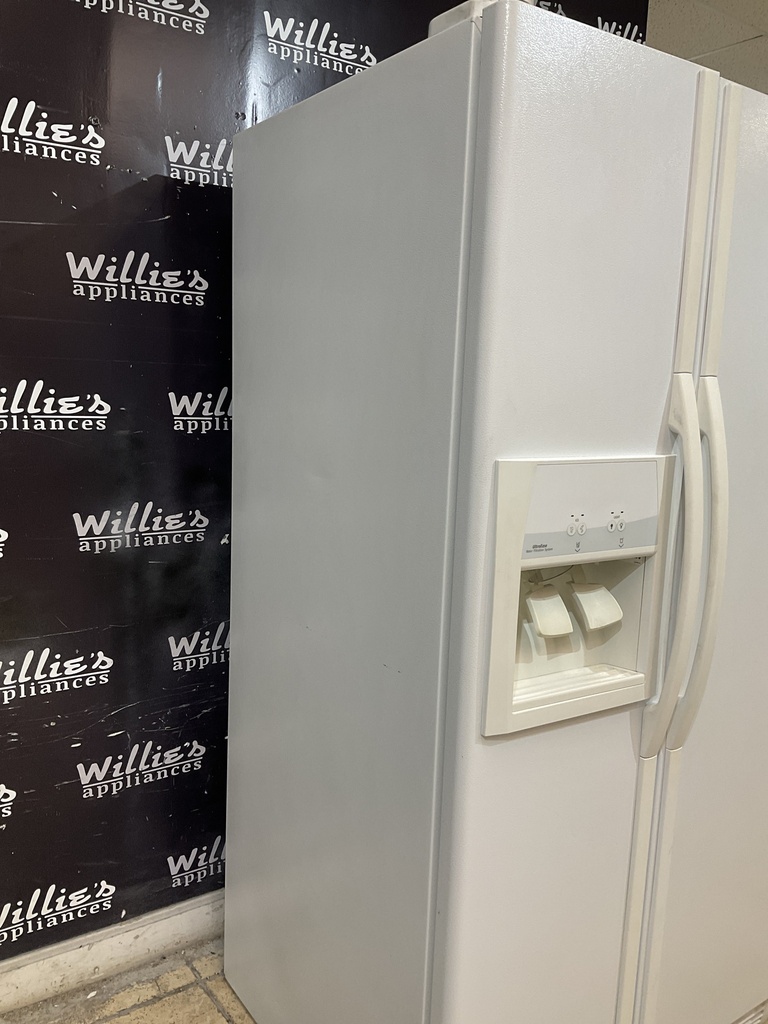 Whirlpool Used Refrigerator Side by Side 36x69 1/2” (white)