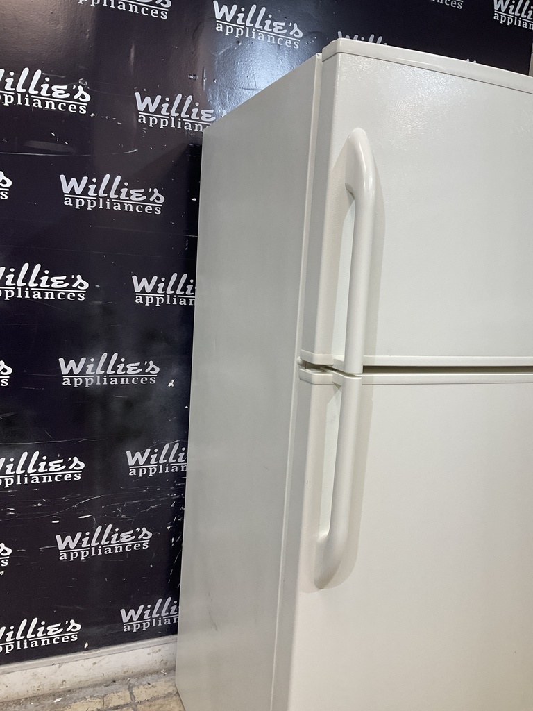 Ge Used Refrigerator Top and Bottom 33x66 1/2” (Bisque) 