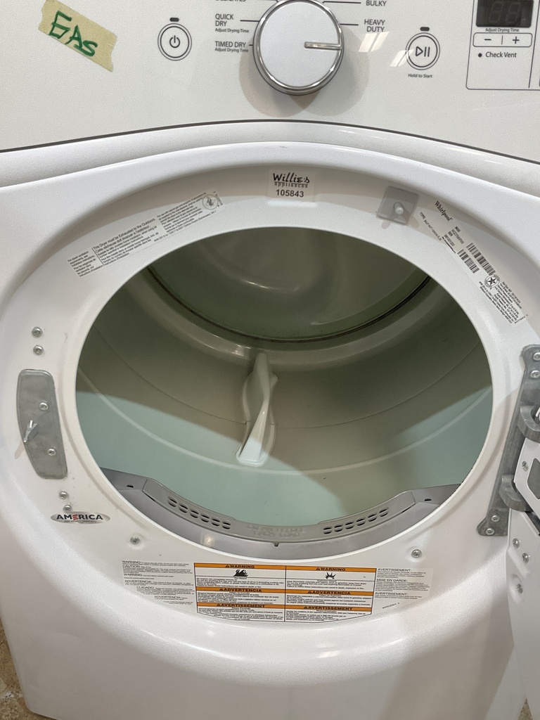 Whirlpool Used Natural Gas Dryer 27inches (White) 