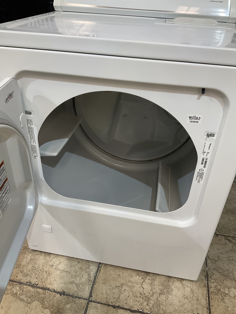 Whirlpool Used Natural Gas Dryer 29inches (white) 