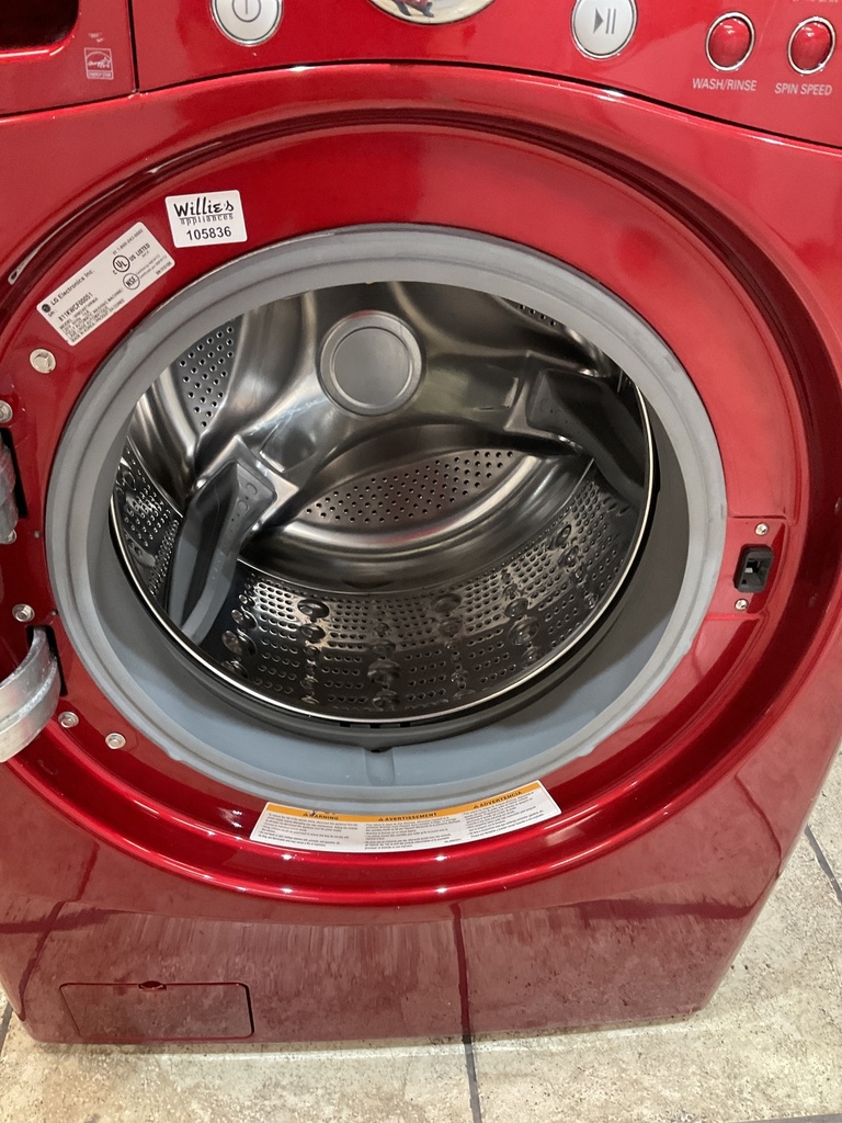 Lg Used Washer Front-load 27inches (red) 
