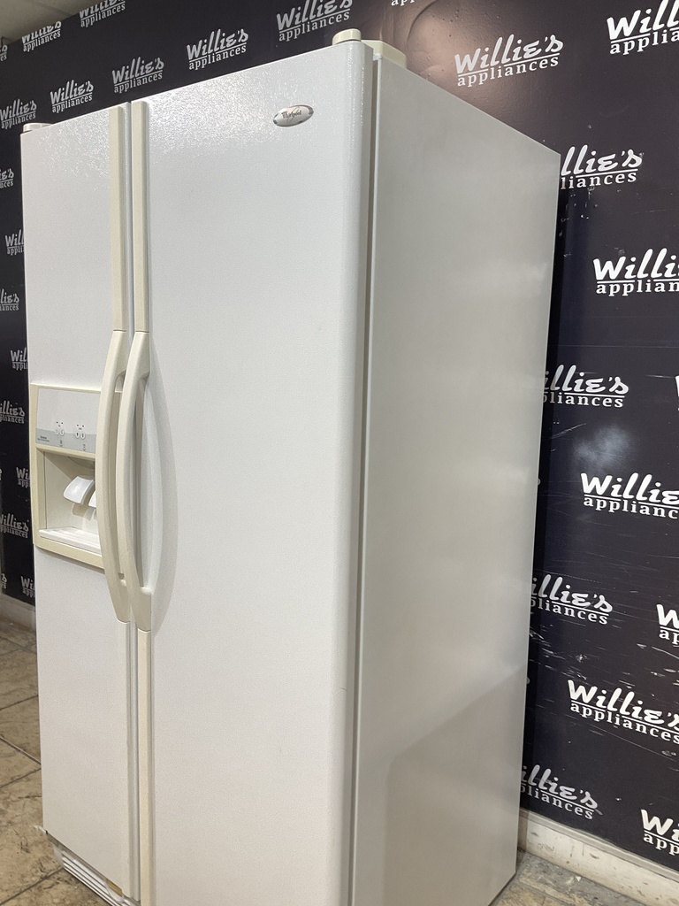 Whirlpool Used Refrigerator Side by Side 36x69 /12” (White)