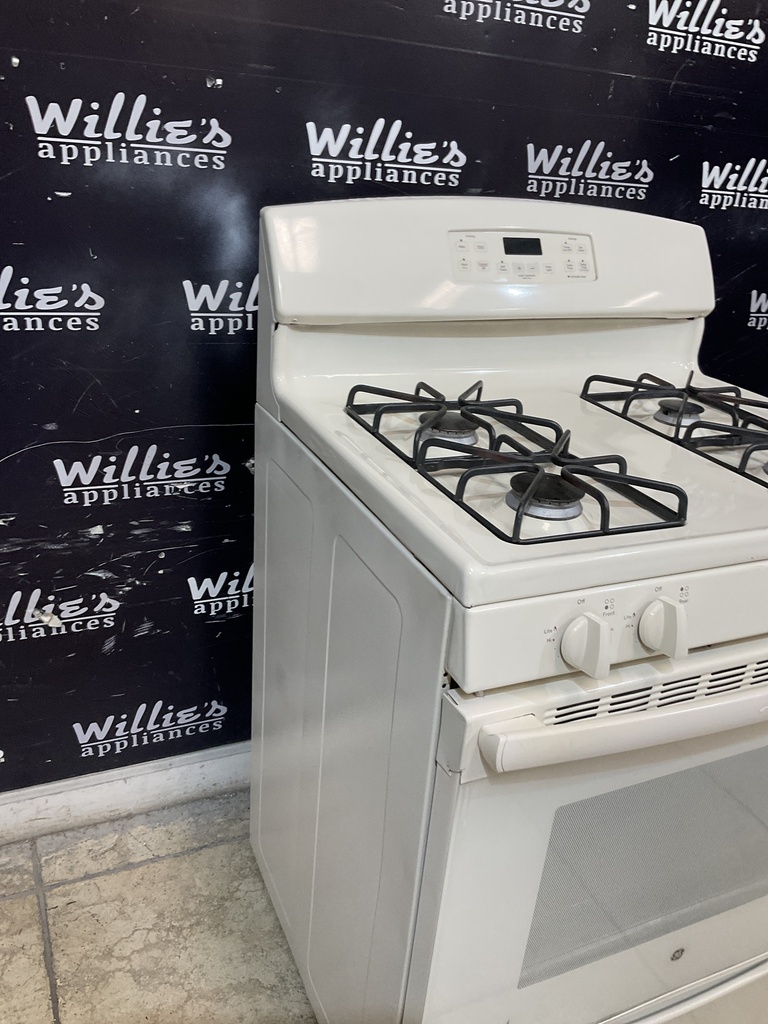 Ge Used Natural Gas Stove 30inches (bisque) 