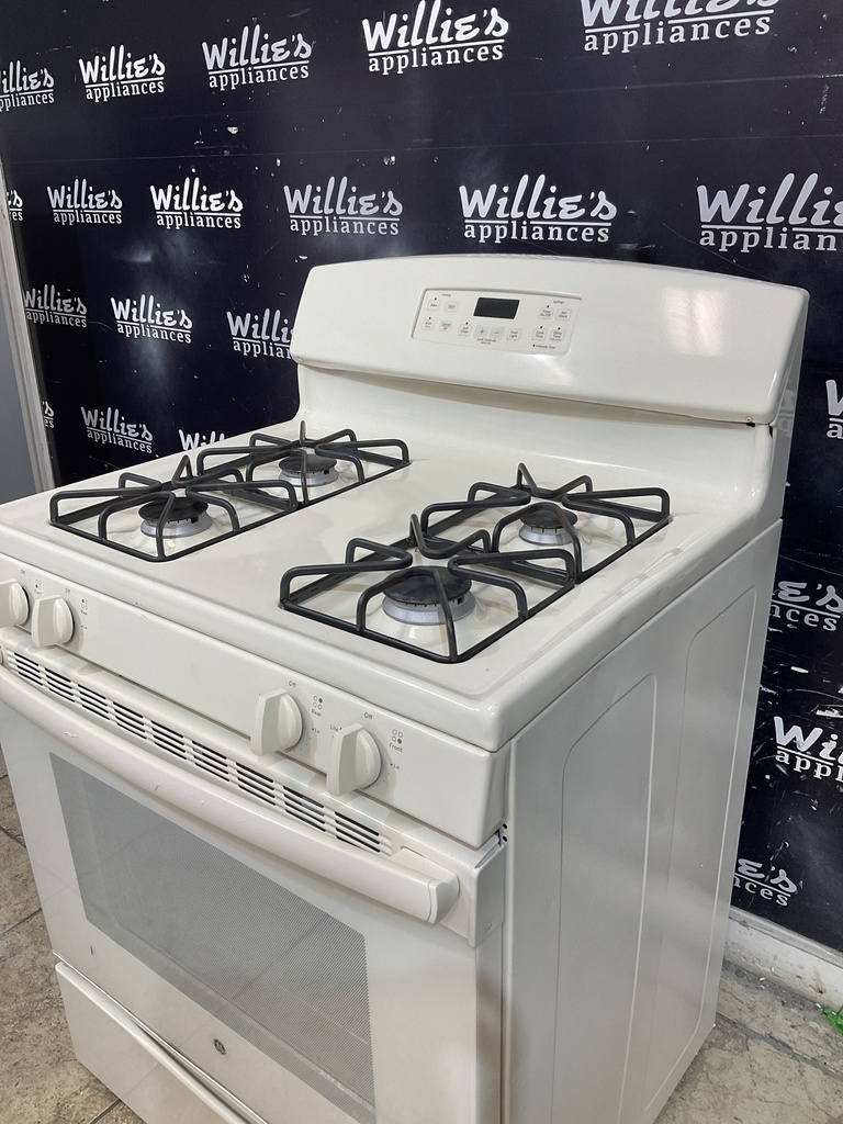 Ge Used Natural Gas Stove 30inches (bisque) 