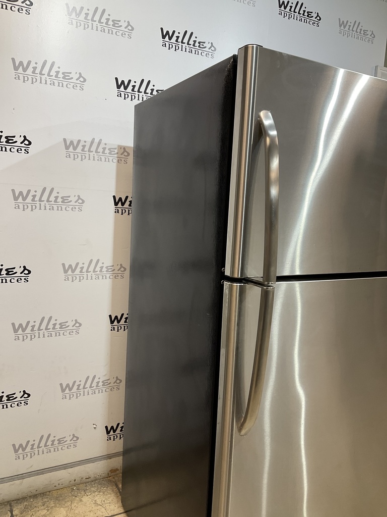 Ge Used Refrigerator Top and Bottom 30x66 1/2” (Stainless Steel) 