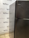 Frigidaire Used Refrigerator Top and Bottom 30x66 (Black) 