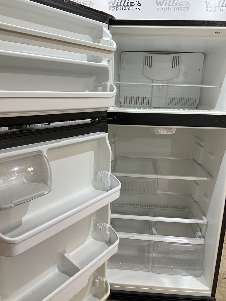 Frigidaire Used Refrigerator Top and Bottom 30x66 (Black) 