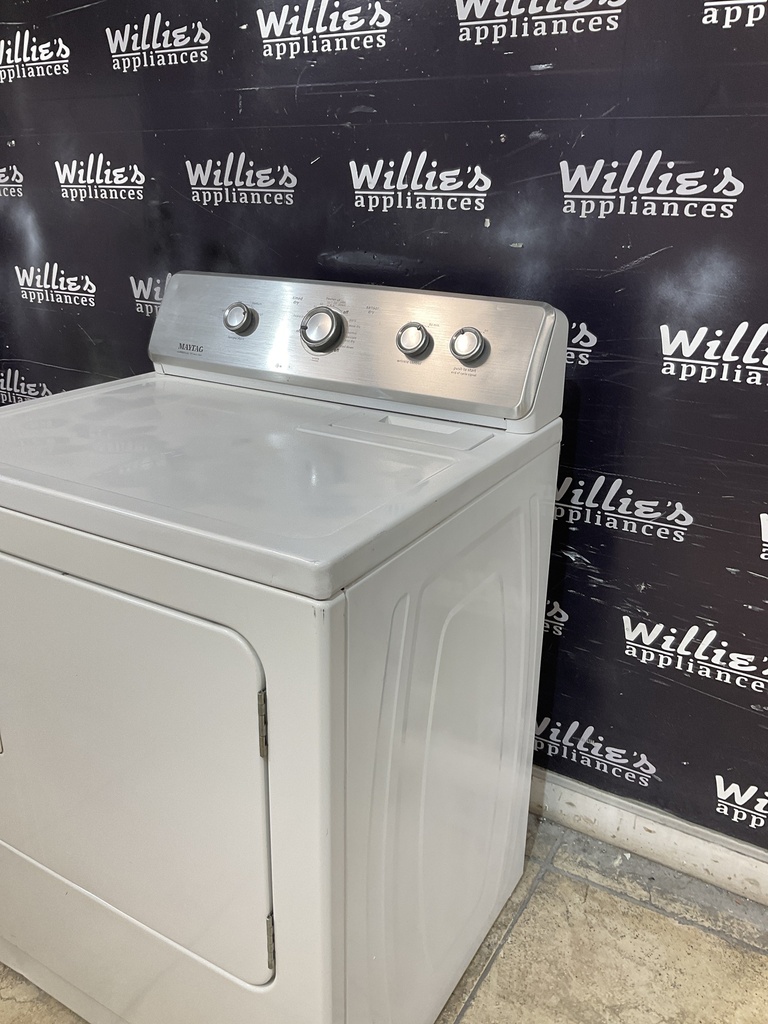 Maytag Used Electric Dryer 220volts (30 AMP) 29inches {4 prong} (White) 