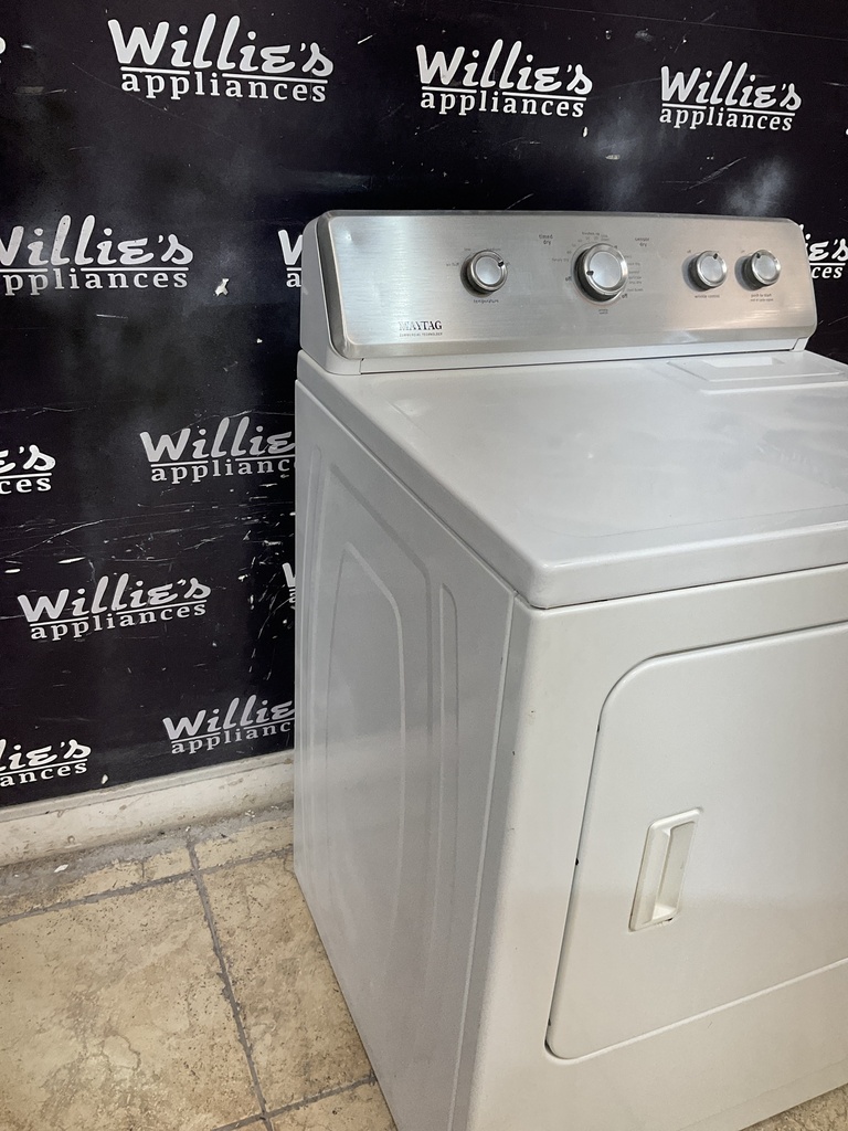 Maytag Used Electric Dryer 220volts (30 AMP) 29inches {4 prong} (White) 