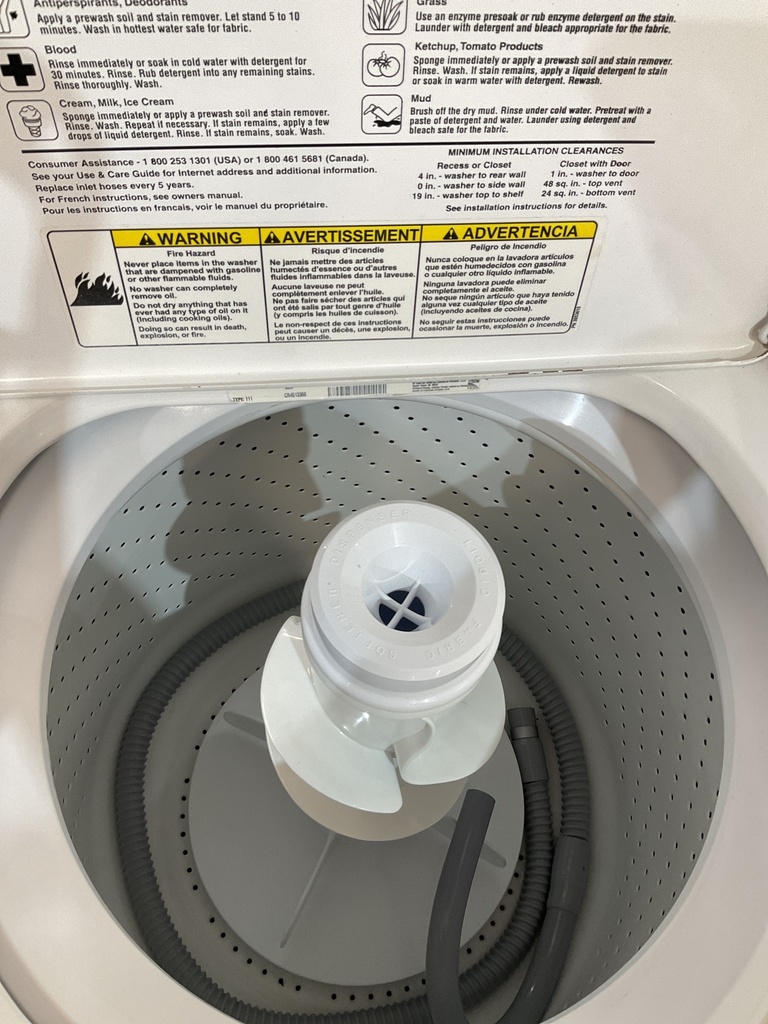 Whirlpool Used Washer Top-load 27inches (white) 