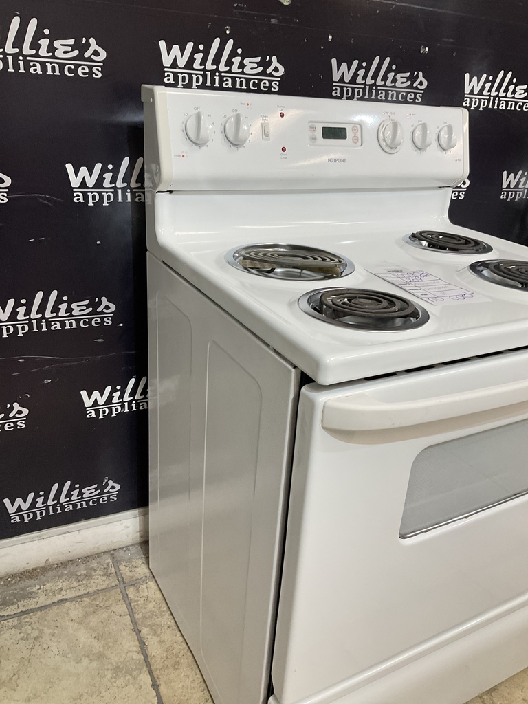 Hotpoint Used Electric Stove 220volts (40/50 AMP) 30inches {no cord} (White) 