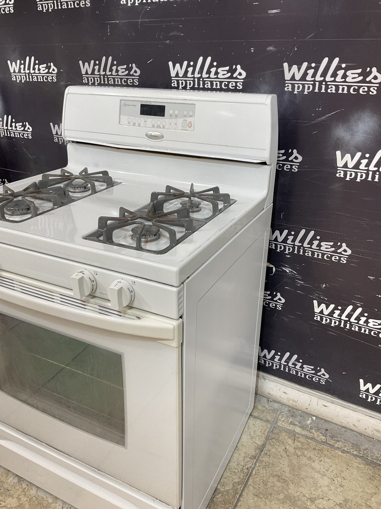 Whirlpool Used Natural Gas Stove 30inches (White) 