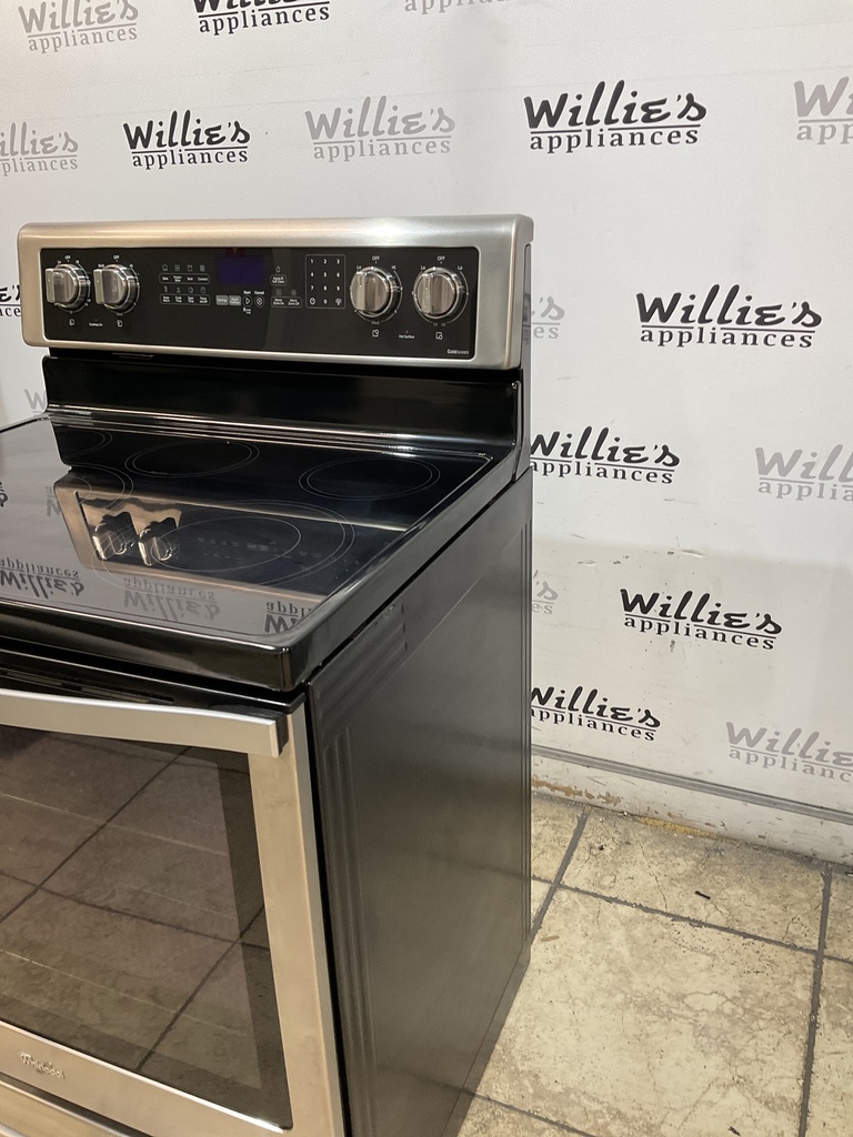 Whirlpool Used Electric Stove 30inches {4 prong} (stainless steel) 