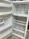 Ge Used Refrigerator Top and Bottom 28x61 1/2” (White) 