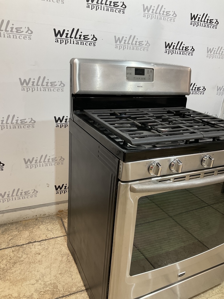 Maytag Used Natural Gas Stove 30inches (stainless steel) 