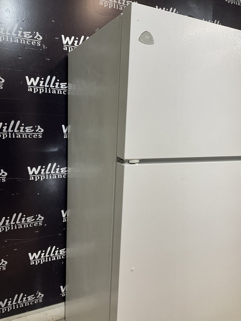 White Westinghouse Used Refrigerator Top and Bottom 30x65 1/2” (White) 