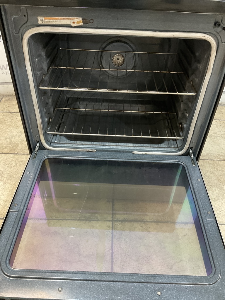 Whirlpool Used Electric Stove 220volts (40/50 AMP) 30inches {4 prong} (Stainless steel)