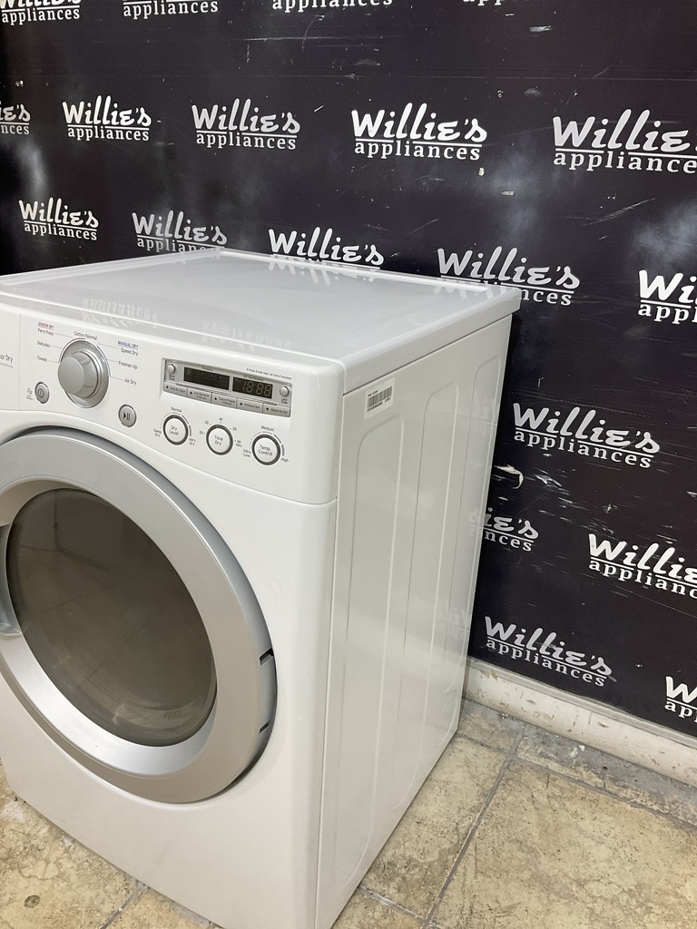 Lg Used Electric Dryer 220volts (30 AMP) 27inches {4 prong} (White)