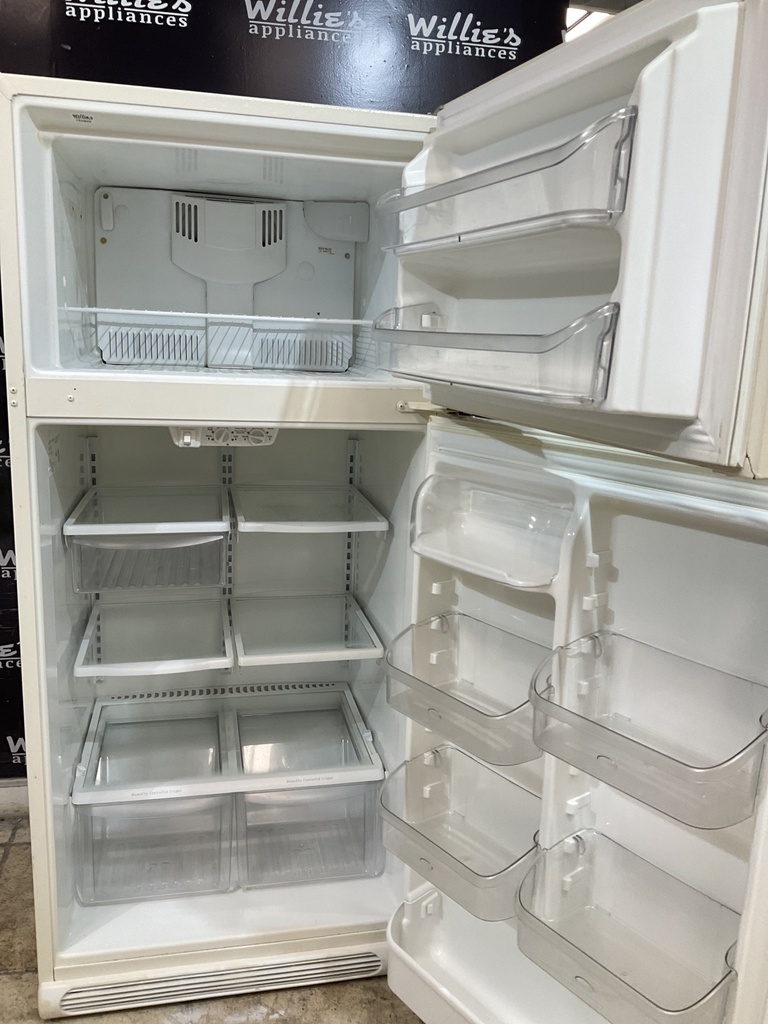 Frigidaire Used Refrigerator Top and Bottom 30x66 (Bisque) 