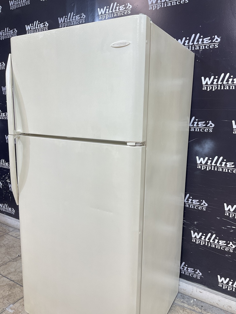 Frigidaire Used Refrigerator Top and Bottom 30x66 (Bisque) 
