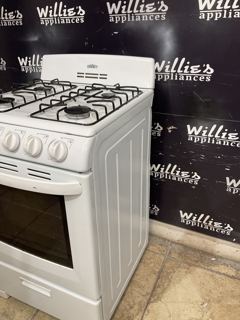 Summit Used Natural Gas Stove 24inches (White) 
