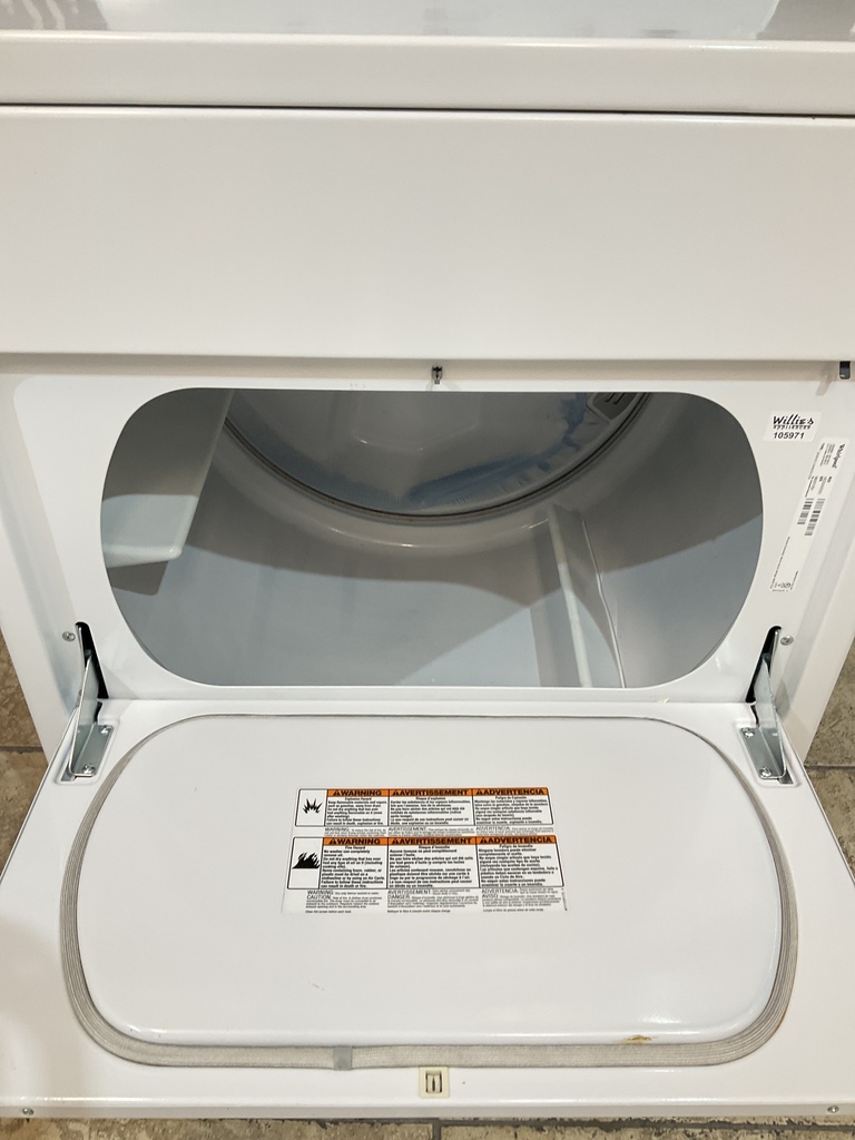 Whirlpool Used Electric Dryer 220volts (30 AMP) 29inches {3 prong} (white) 