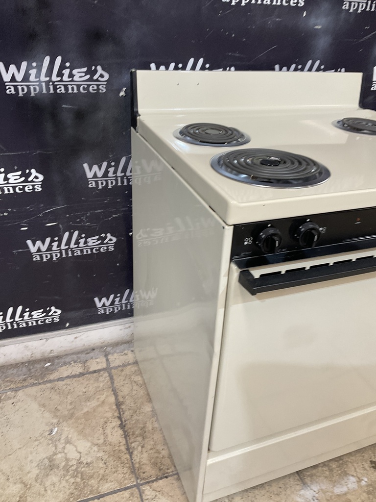 Tappan Used Electric Stove 220volts (40/50 AMP) 30inches {no cord} (Bisque) 