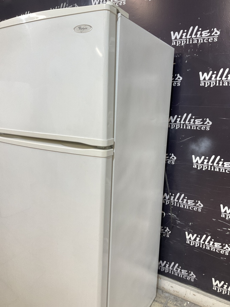 Whirlpool Used Refrigerator Top and Bottom 28 1/2’ x 66 (White) 