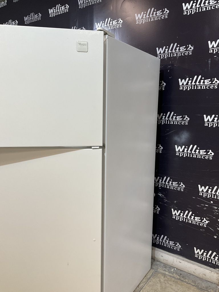 Whirlpool Used Refrigerator Top and Bottom 33x66 (White) 