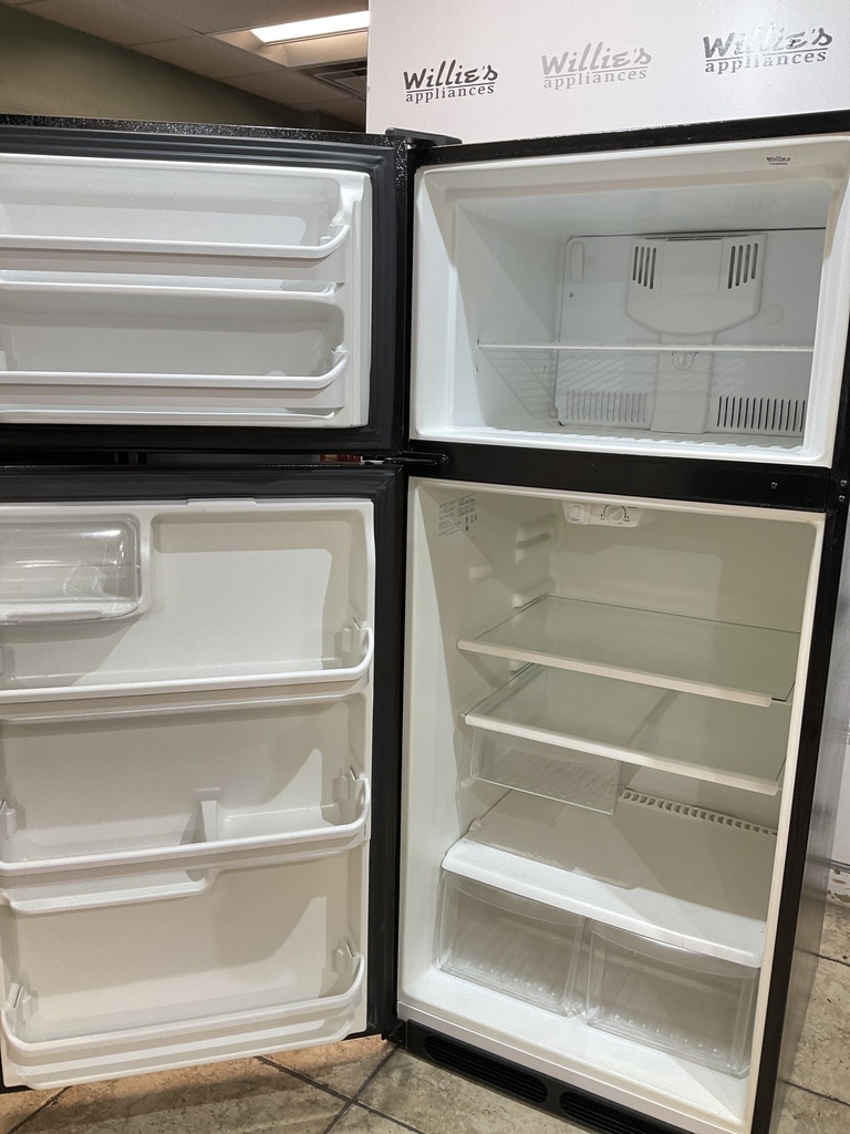 Frigidaire Used Refrigerator Top and Bottom 28 1/2” x 64” (black) 