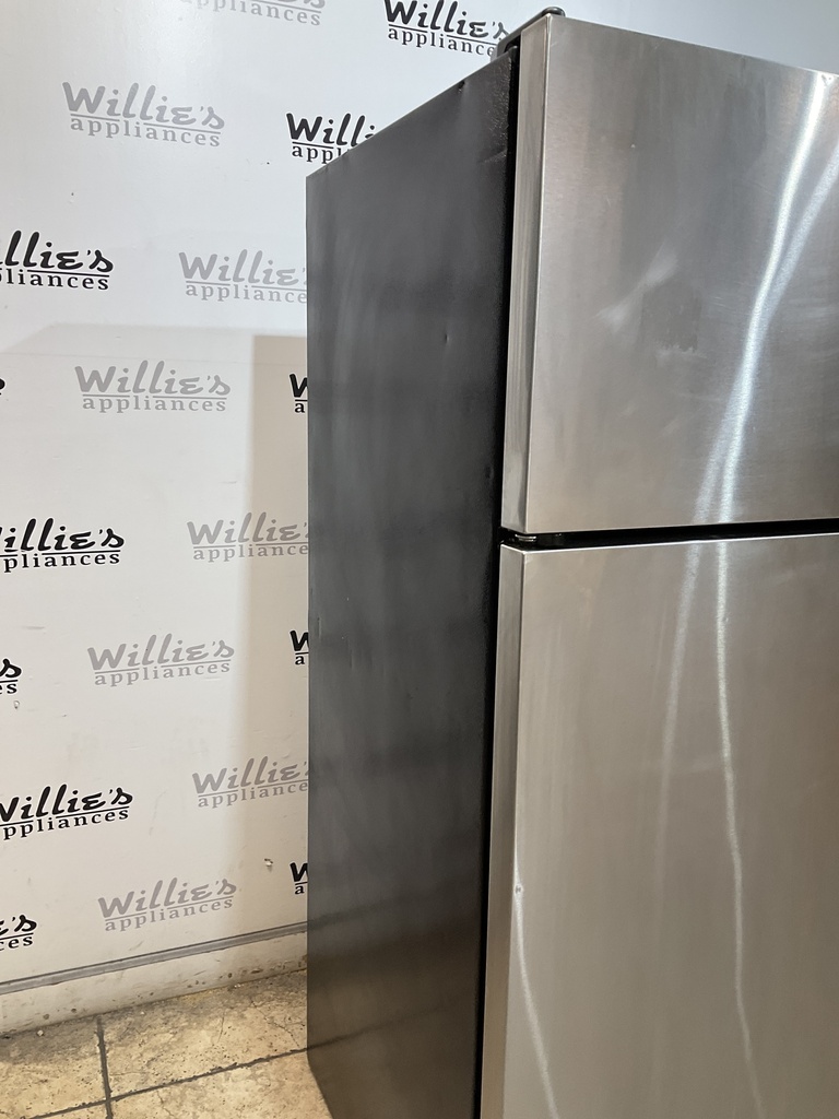 Frigidaire Used Refrigerator Top and Bottom 28 1/2” x 65” (Stainless Steel) 