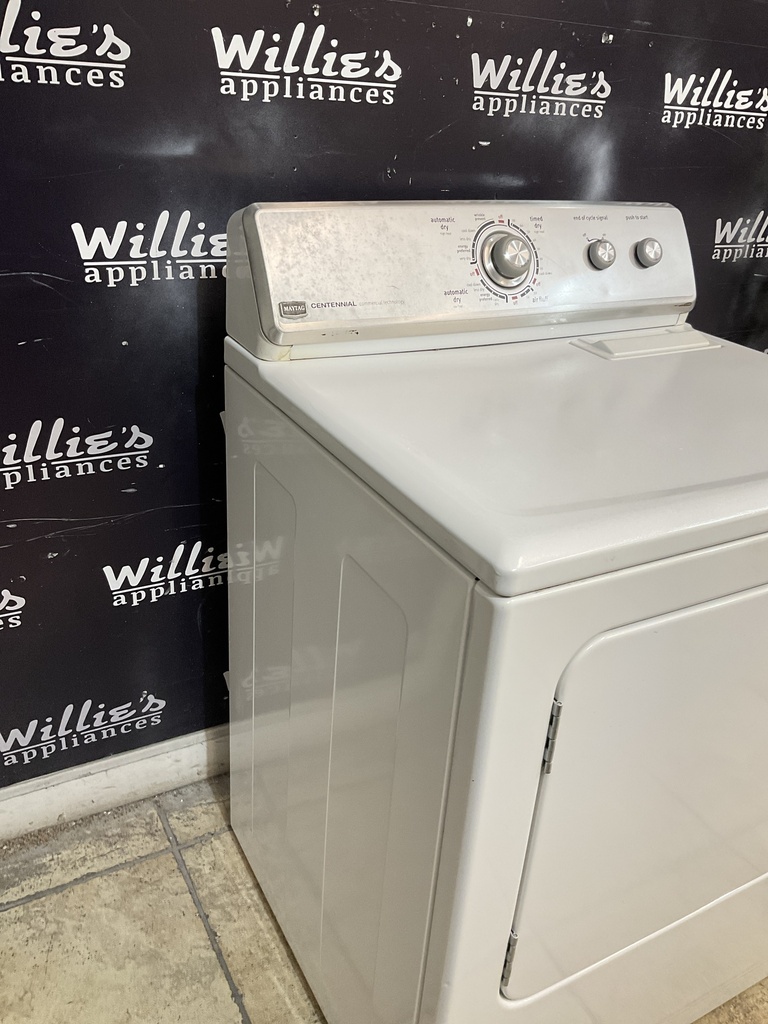 Maytag Used Electric Dryer 220volts (30 AMP) 29inches {} (White) 