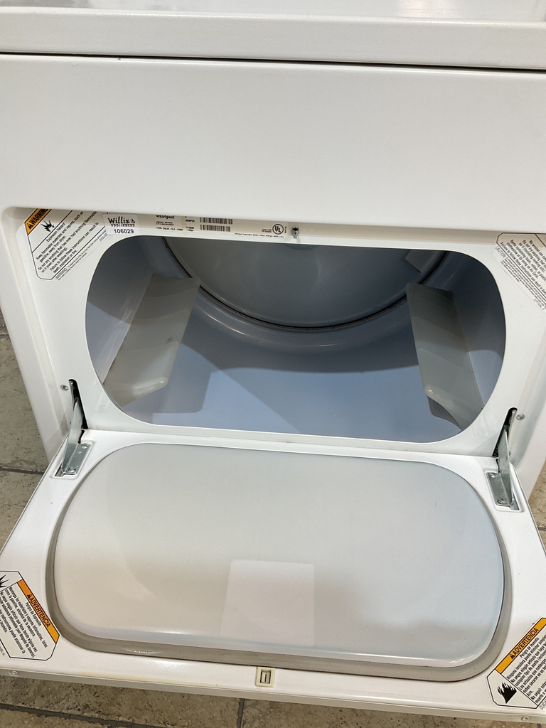 Whirlpool Used Electric Dryer 220volts (30 AMP) 29inches {3 prong} (white)
