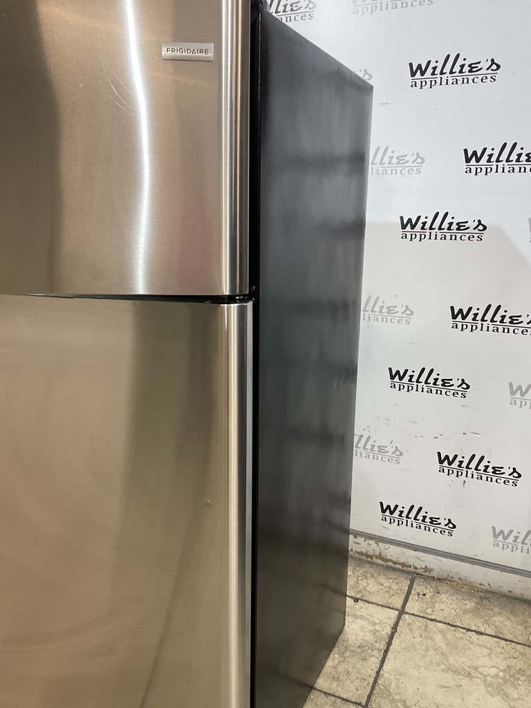 Frigidaire Used Refrigerator Top and Bottom 30x66 (Stainless Steel) 