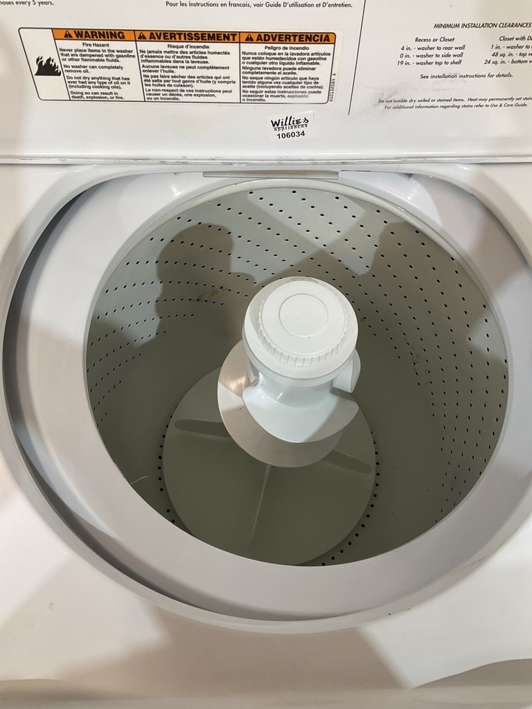 Whirlpool Used Washer Top-load 27inches (White) 